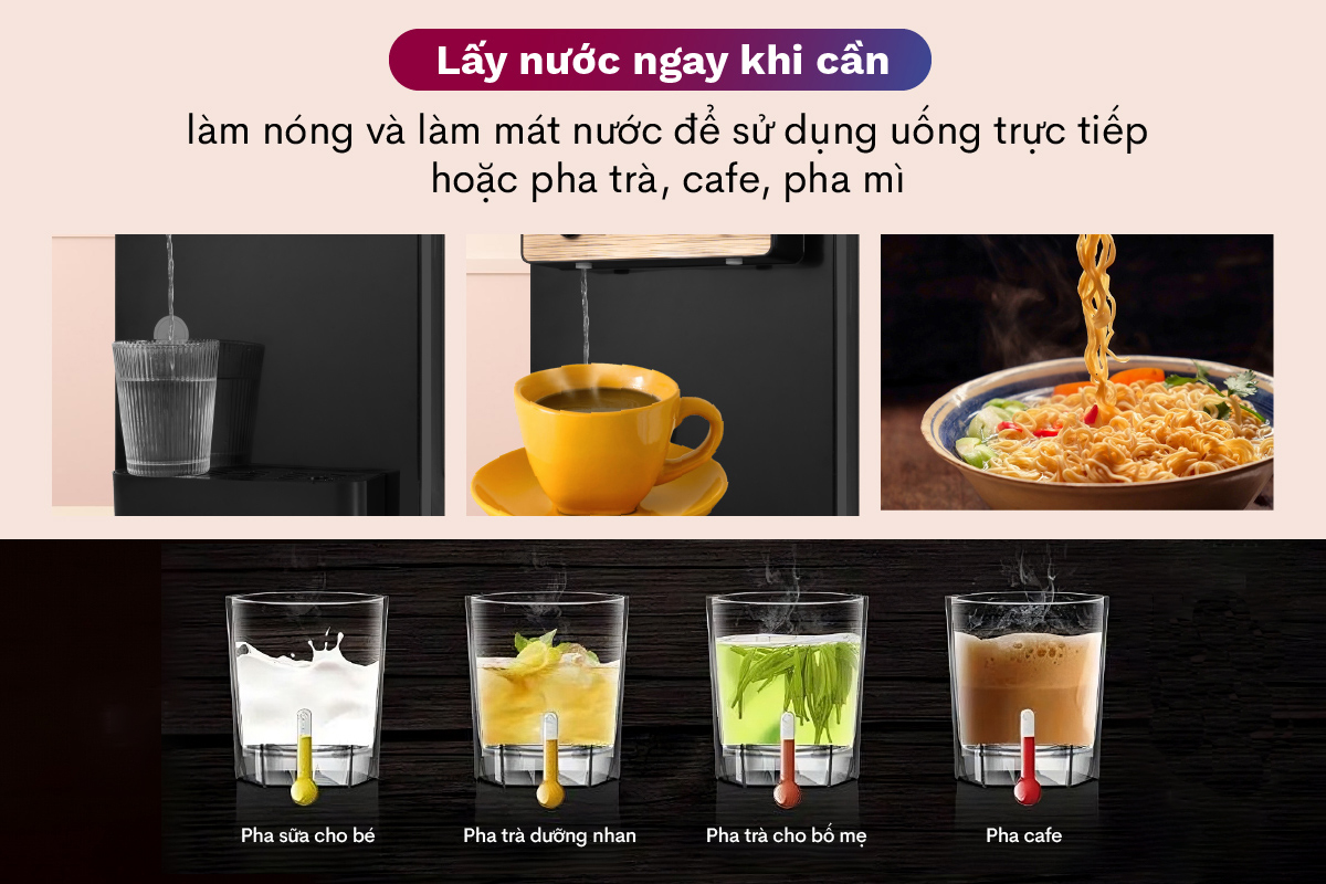 Cây Nước Nóng Lạnh FujiE WD01E (White) - hình 7