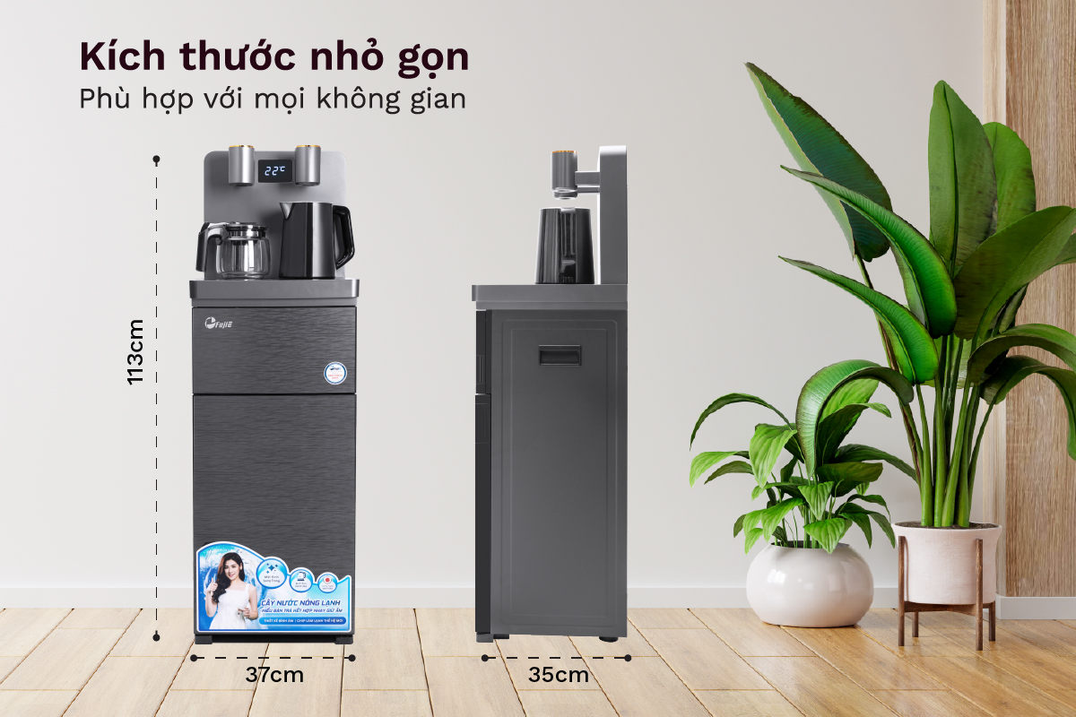Cây nước nóng lạnh kết hợp bàn pha trà, cafe FujiE TBH1332E - hình 10