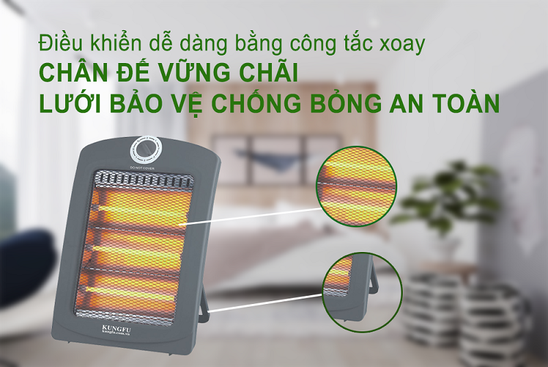 Đèn sưởi hồng ngoại Kungfu KF-SHN03 - hình 3