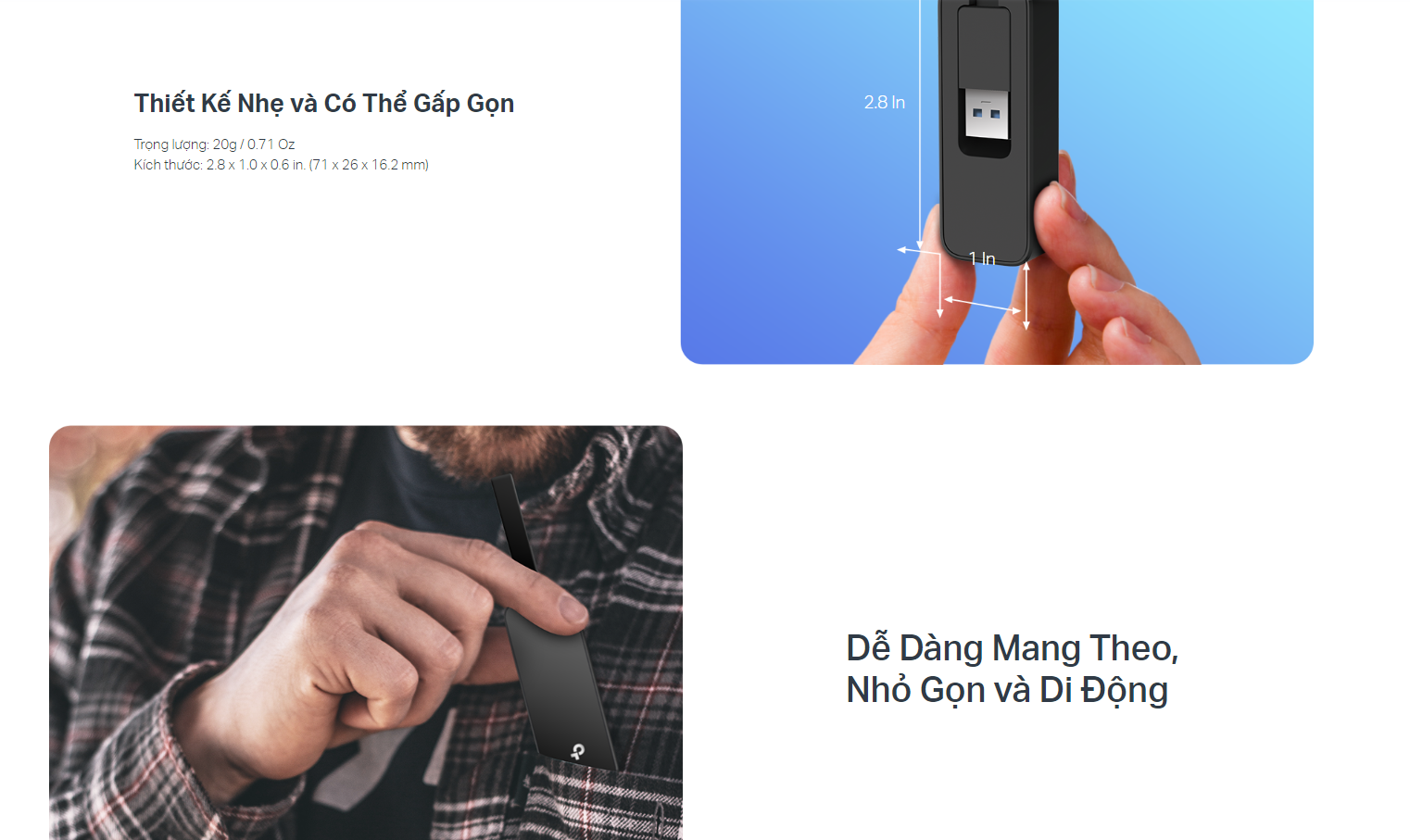Giắc chuyển đổi từ USB 3.0 sang LAN Gigabit TP-Link UE306 màu đen Giắc chuyển đổi từ USB 3.0 sang LAN Gigabit TP-Link UE306 màu đen - hình 3