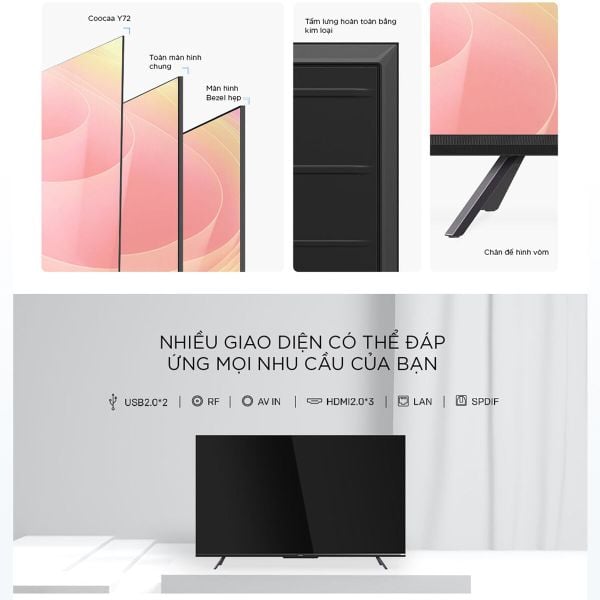 Google Tivi Coocaa 50Y72 4K 50 inch - hình 11