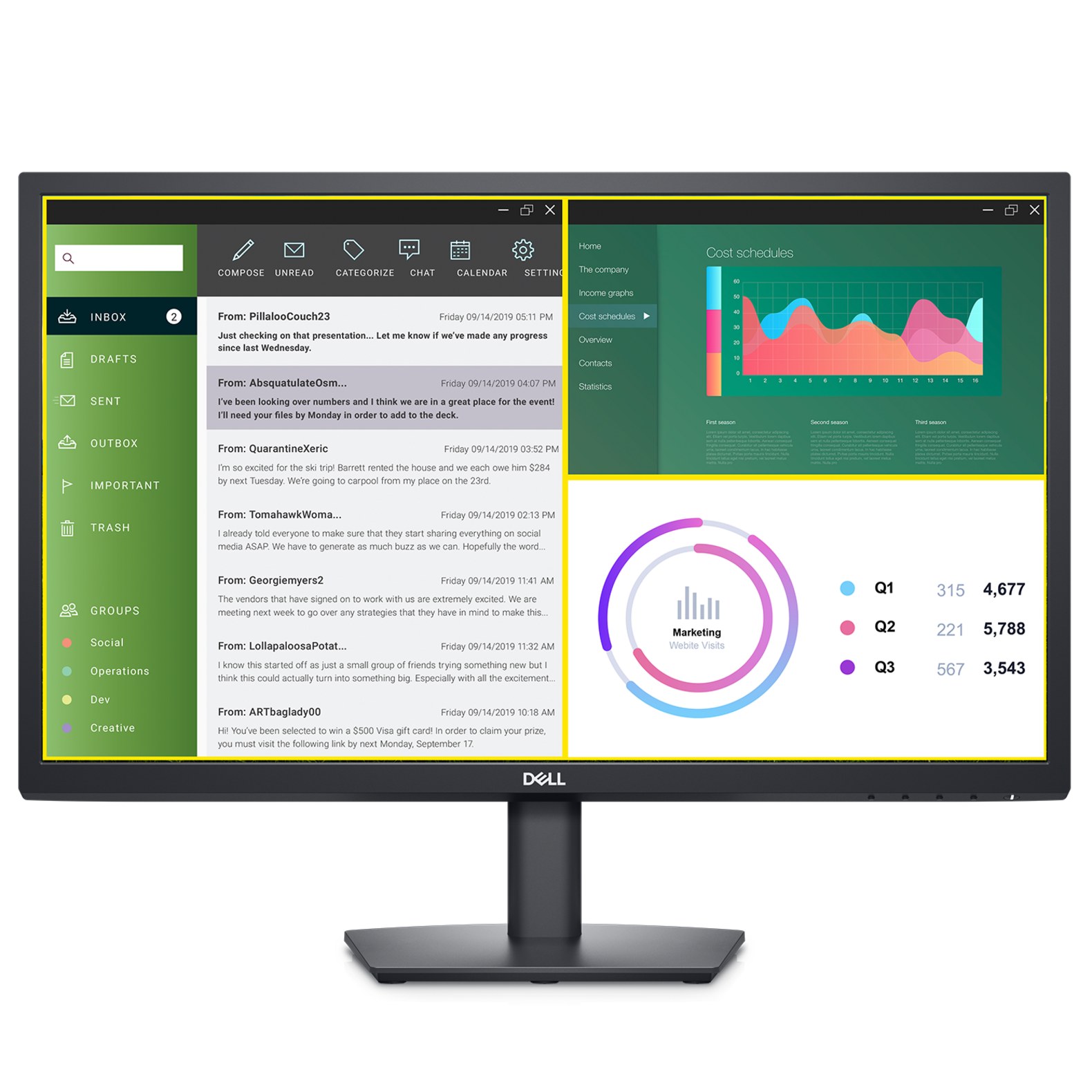 Màn hình Dell E2423HN 23.8 inch FHD VA 60Hz Màn hình Dell E2423HN 23.8 inch FHD VA 60Hz - ảnh 2