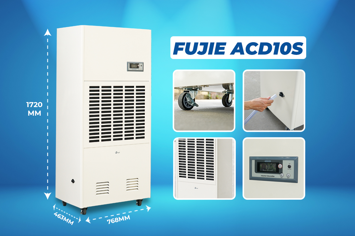 Máy hút ẩm công nghiệp FUJIE ACD10S trong môi trường ăn mòn Axit/kiềm - hình 7
