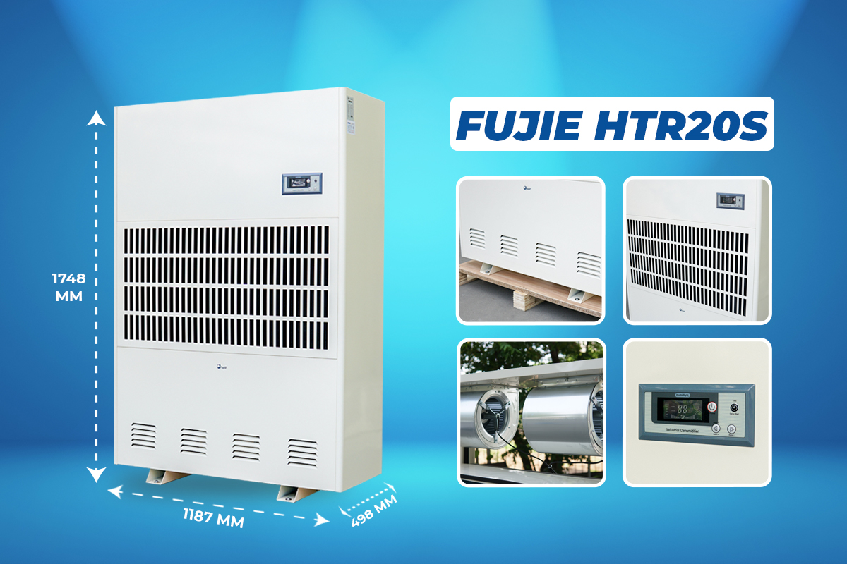 Máy hút ẩm công nghiệp FUJIE HTR20S trong môi trường nhiệt độ cao - hình 3
