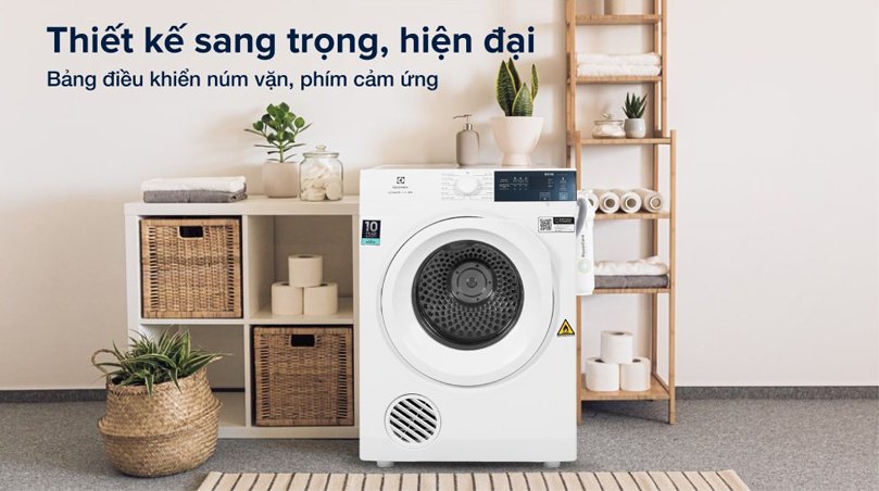 Máy sấy Electrolux 8,5Kg EDS854J3WB mới 2022