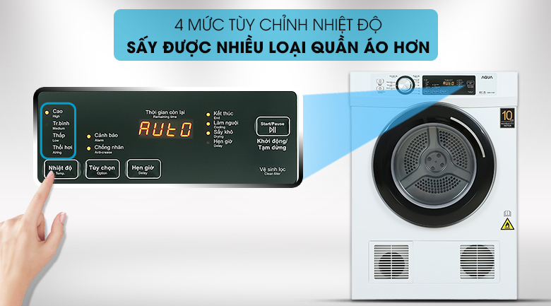 Máy sấy thông hơi Aqua 7 Kg AQH-V700FW - hình 4