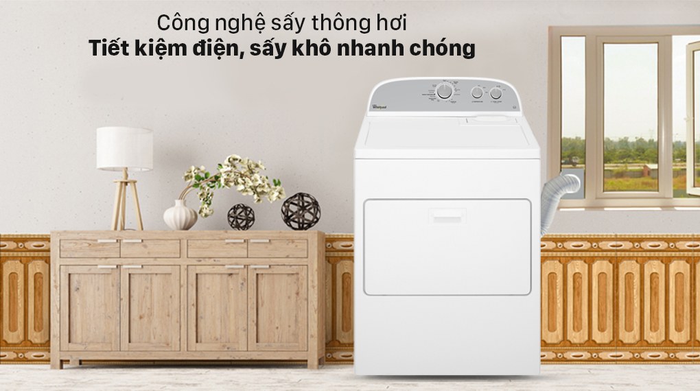 Máy sấy thông hơi Whirlpool 15 Kg 3LWED4815FW Mới 2021 Máy sấy thông hơi Whirlpool 15 Kg 3LWED4815FW Mới 2021 - ảnh 1