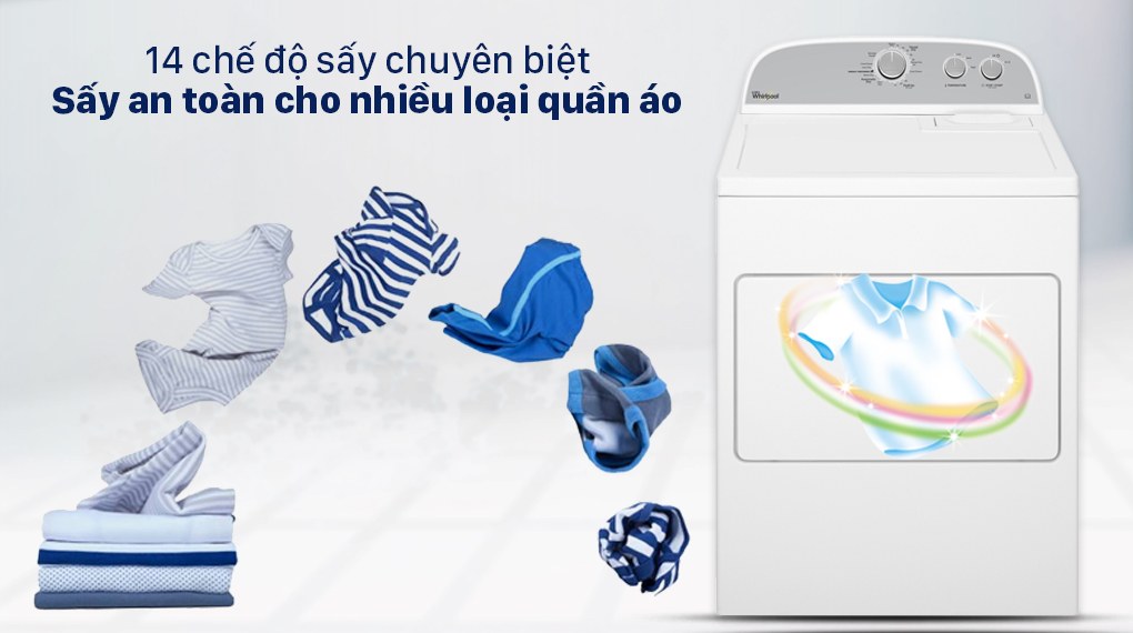 Máy sấy thông hơi Whirlpool 15 Kg 3LWED4815FW Mới 2021 Máy sấy thông hơi Whirlpool 15 Kg 3LWED4815FW Mới 2021 - ảnh 2