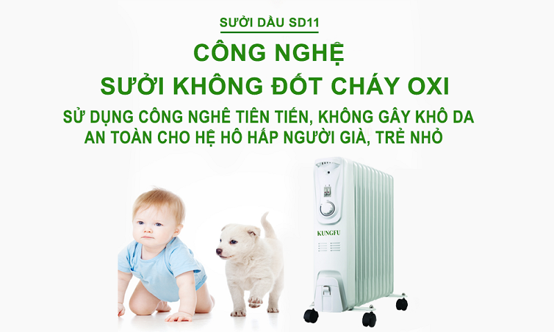 Máy sưởi dầu Kungfu KF-SD11 - hình 5