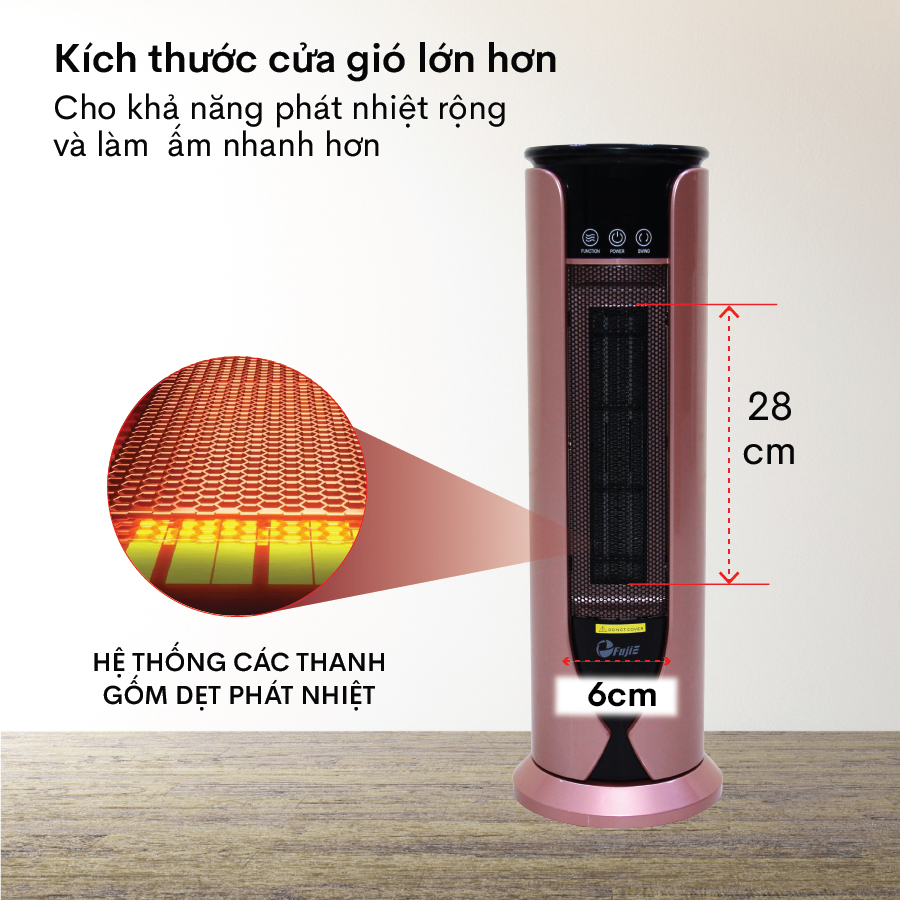 Máy sưởi FujiE CH-1600RM