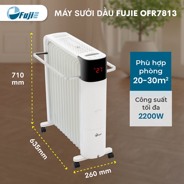 Máy sưởi FujiE OFR7813 - hình 4