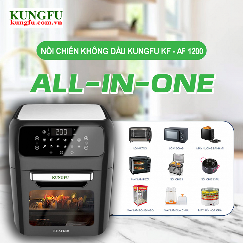 Nồi chiên không dầu 12 Lít Kungfu KF-AF 1200 - hình 5