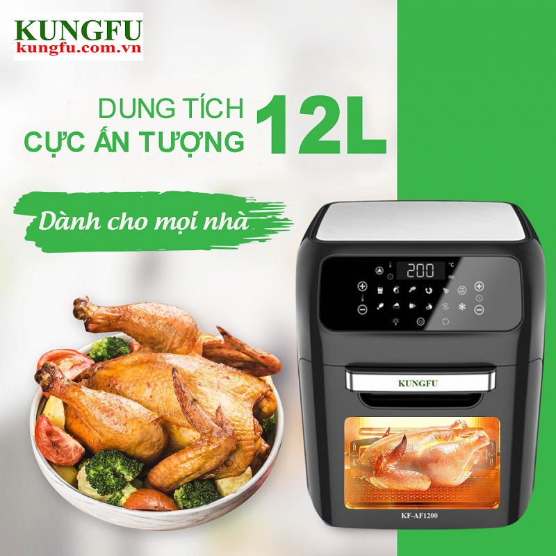Nồi chiên không dầu 12 Lít Kungfu KF-AF 1200 - hình 6