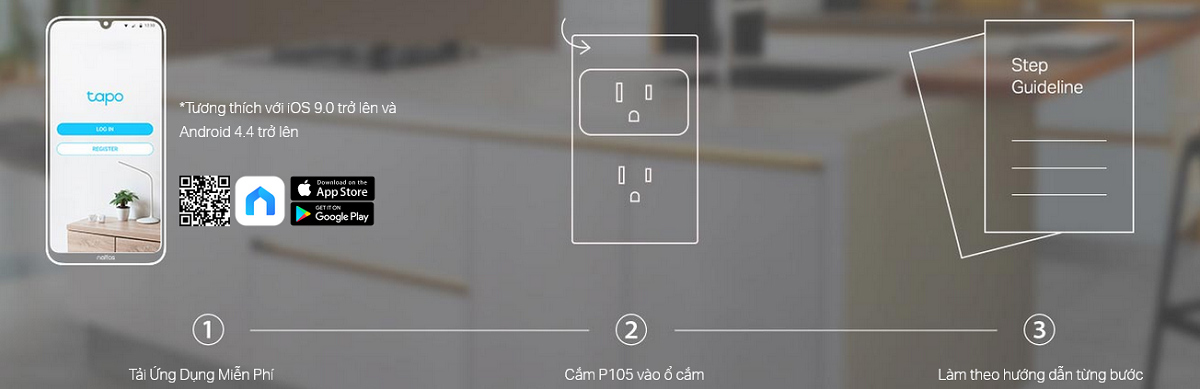 Ổ cắm Wi-Fi Thông Minh TPLink Tapo P105 (1 pack) Ổ cắm Wi-Fi Thông Minh TPLink Tapo P105 (1 pack) - hình 7