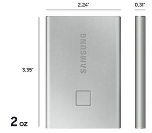 Ổ cứng di động SSD Samsung Portable T7 Touch 2TB 2.5" chính hãng - hình 5