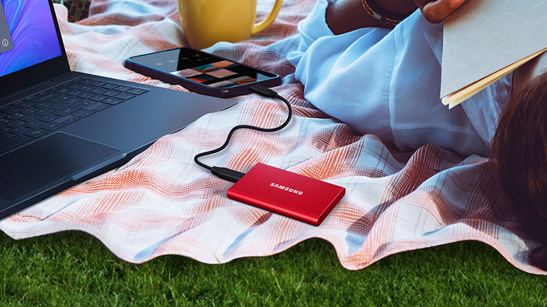 Ổ cứng SSD Samsung Portable T7 Non Touch 500GB 2.5" chính hãng - hình 2