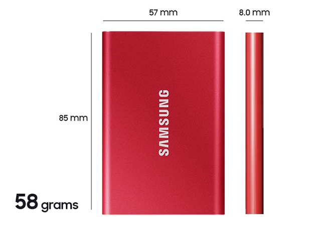 Ổ cứng SSD Samsung T7 Portable 2TB 2.5" chính hãng - hình 6