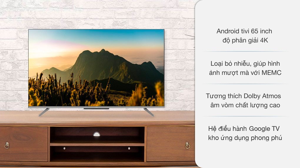 Smart Tivi TCL 4K 65P725 65 inch UHD Mới 2025 Smart Tivi TCL 4K 65P725 65 inch UHD Mới 2025 - hình 2