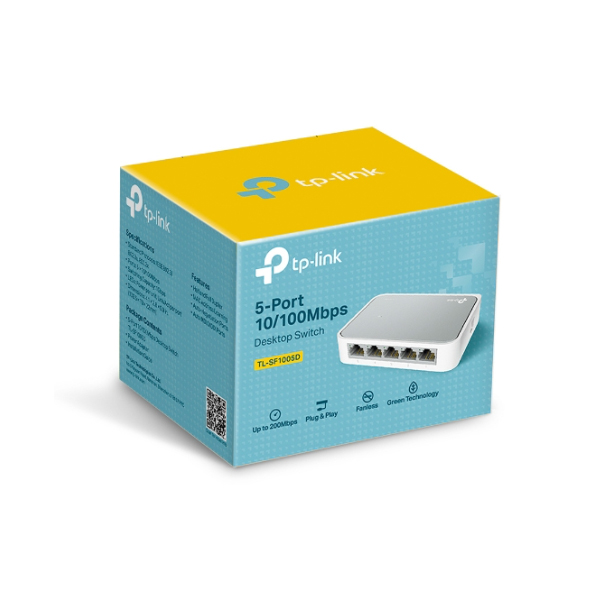 Switch 5 cổng 10/100Mbps (Vỏ Nhựa) TP-Link TL-SG1005D 5 PORT - hình 3