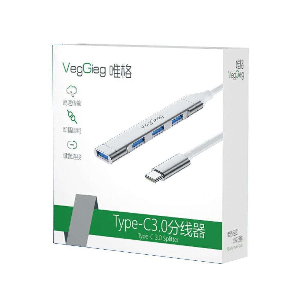 TypeC 3.0 + 4port Hub V-K303 TypeC 3.0 + 4port Hub V-K303 - hình 3