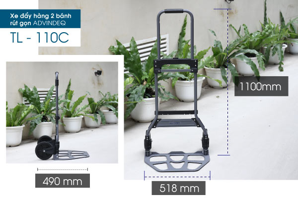 Xe đẩy hàng 2 bánh rút gọn ADVINDEQ TL-110C