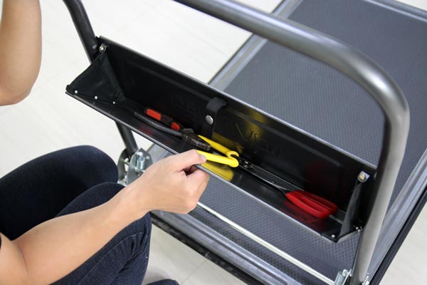 Xe đẩy hàng 4 bánh sàn thép phủ nhám ADVINDEQ HT-320 - hình 2