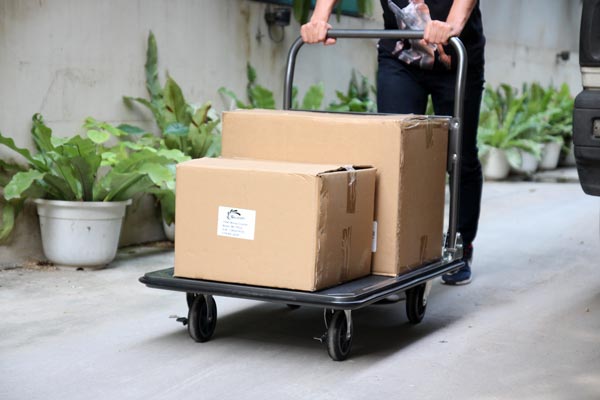 Xe đẩy hàng 4 bánh sàn thép phủ nhám ADVINDEQ HT-320 - hình 8