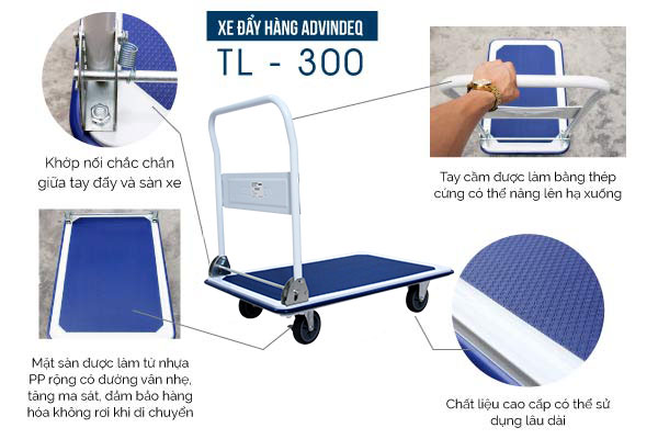 Xe đẩy hàng Advindeq TL-300 - hình 10