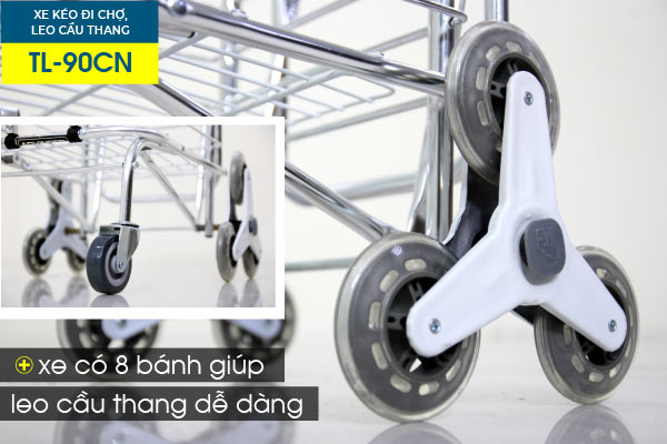Xe kéo đi chợ, leo cầu thang ADVINDEQ TL-90CN - hình 6