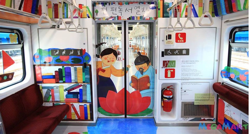 Đọc sách phong cách ‘tàu điện ngầm’ tại Seoul