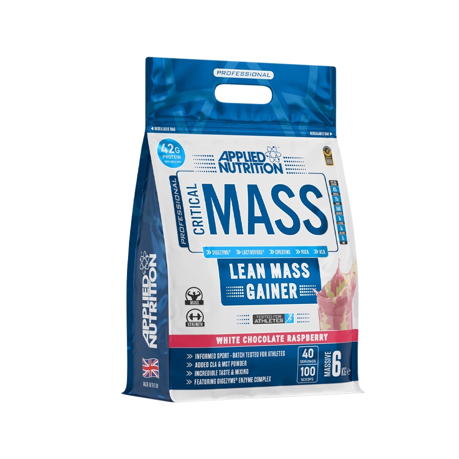 Sữa Tăng Cân Applied Nutrition Critical Mass, 6KG (40 Servings)