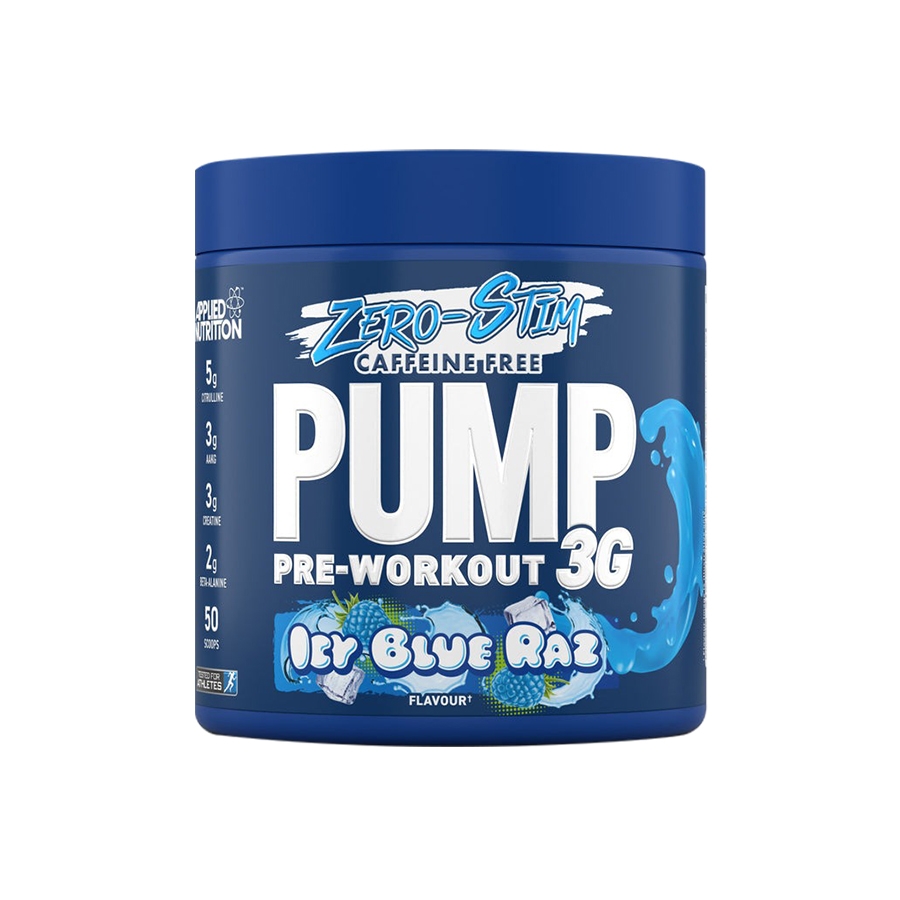 Applied PUMP 3G  ZERO Pre-Workout | Caffein FREE, 50 Scoops