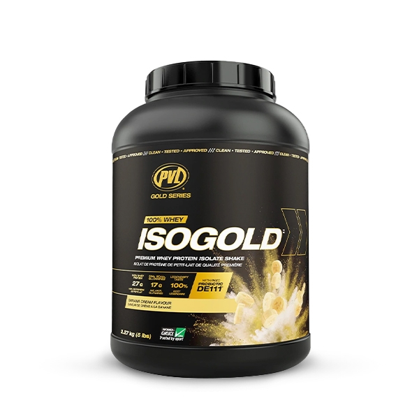 PVL ISO Gold - Premium Whey Protein With Probiotic, 5 Lbs (2.27kg)