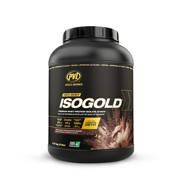 PVL ISO Gold - Premium Whey Protein With Probiotic, 5 Lbs (2.27kg)