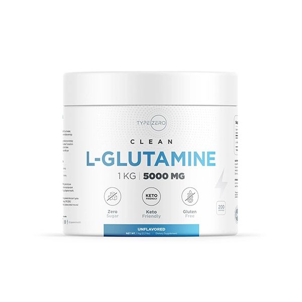 Type Zero Clean L-Glutamine, Unflavour - 1KG (200 Servings)