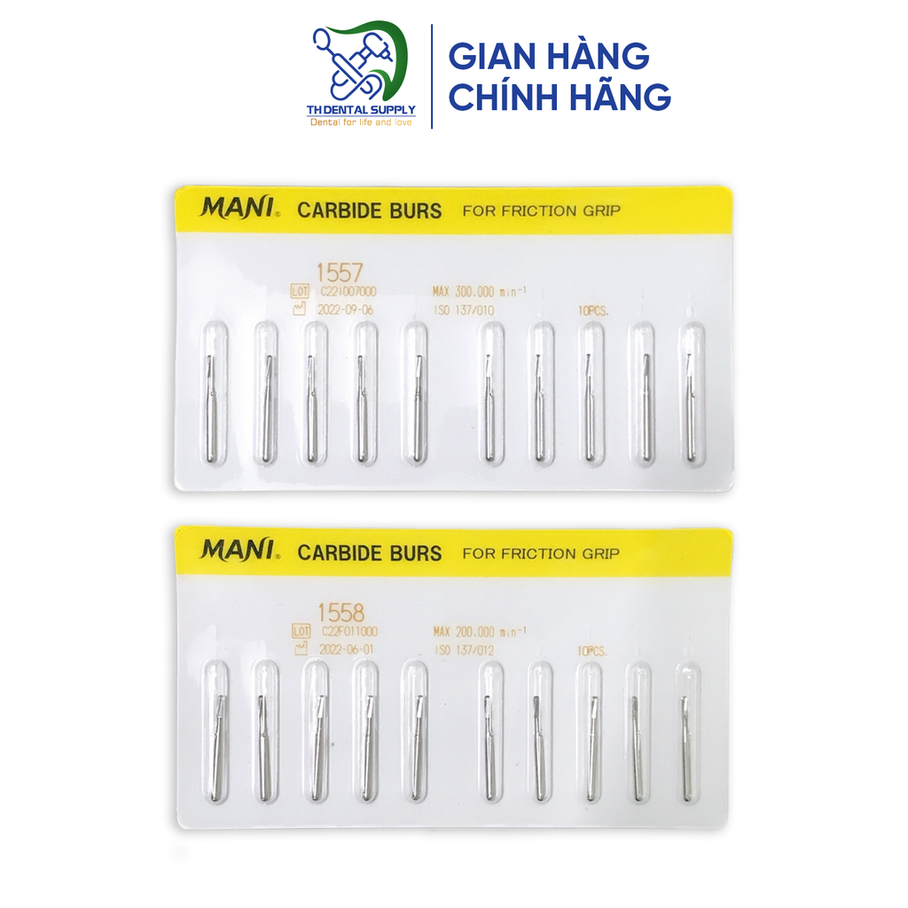 CARBIDE BURS F.G (Mũi cắt thép) - Vỉ 10 mũi