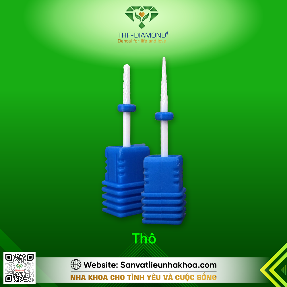 Mũi mài nhựa Carbide làm bằng sứ Zirconia không đen đầu nhỏ