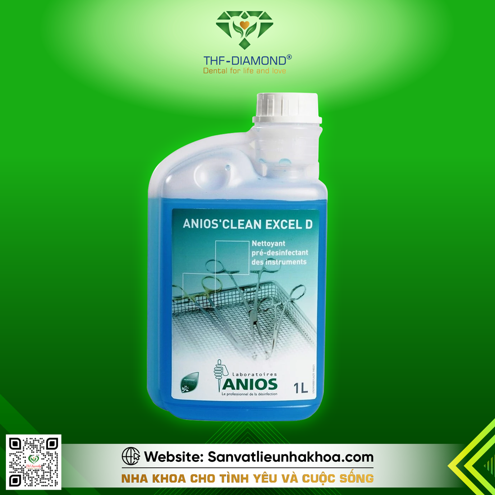 Dung dịch ngâm dụng cụ sát khuẩn Anios clean excel D