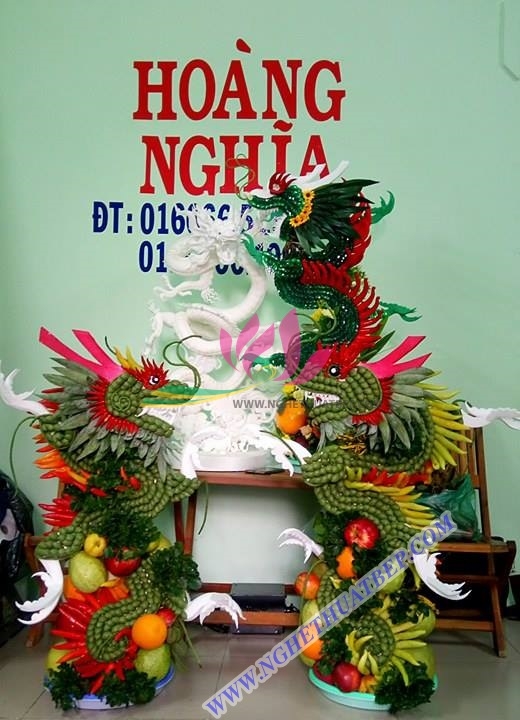 nghệ thuật bếp - Ngọc Sơn carving - dao tỉa hoa - áo đầu bếp