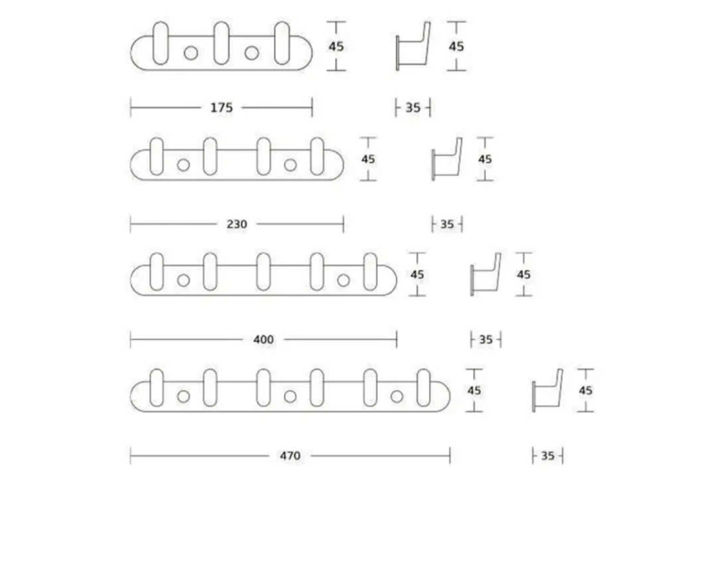 MÓC TREO QUẦN ÁO, TREO KHĂN - MAM6