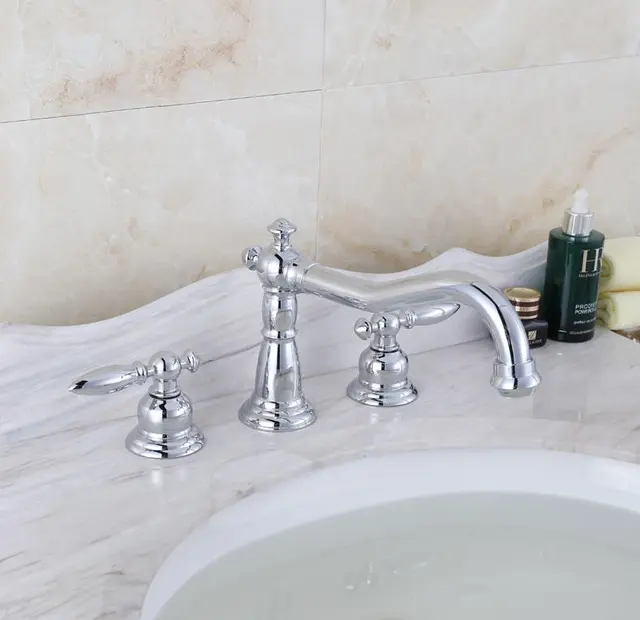 Vòi lavabo 3 lỗ kiểu tân cổ điển CLEANMAX - CA5057D (màu croom)