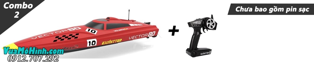 vector 80 cano tàu thuyền điều khiển từ xa cao cấp chính hãng cỡ lớn tốc độ cao