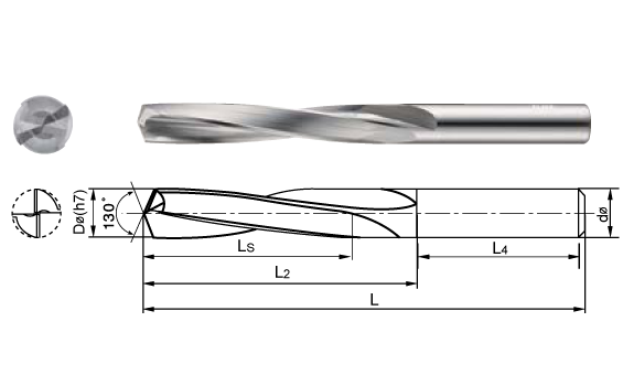 Mũi khoan SOLID CARBIDE G DRILL