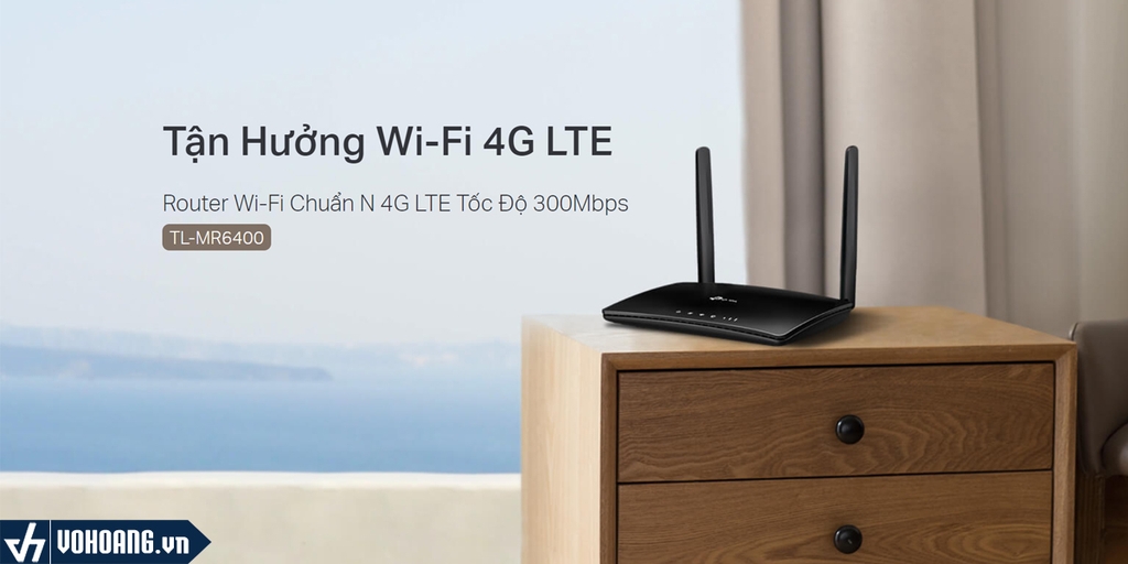 TL-Mr6400 4G router chuẩn N 4G LTE tốc độ 300Mbps