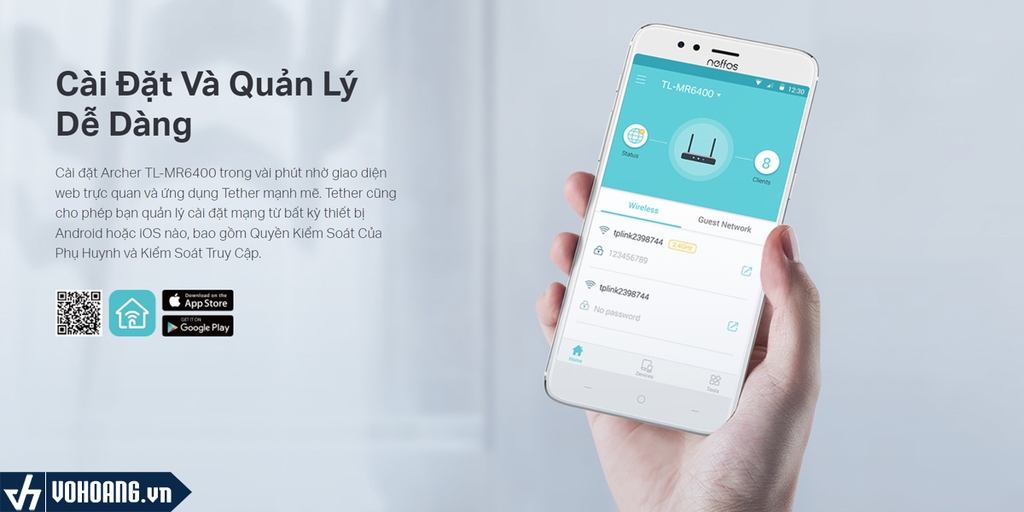 Cài đặt TP-Link Tether để quản lý TL-Mr6400 router dễ dàng hơn