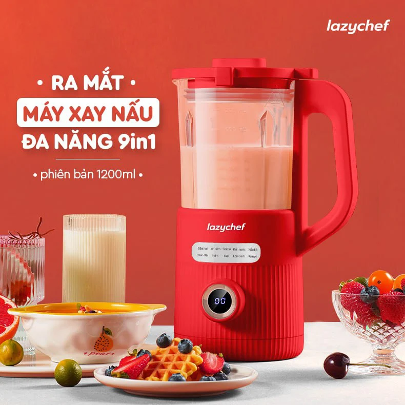 Máy xay nấu đa năng 9 in 1 Lazychef