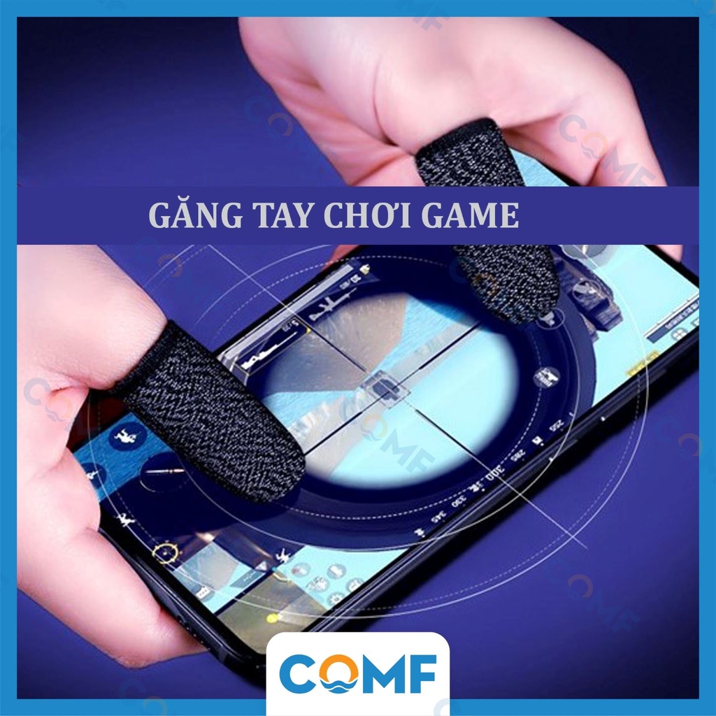 Găng tay chơi game trên điện thoại COMF sợi bạc với công nghệ dệt 24 kim