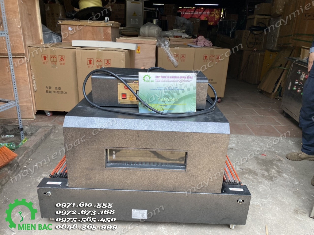 Máy co màng 400x350 - Máy bọc màng co tự động