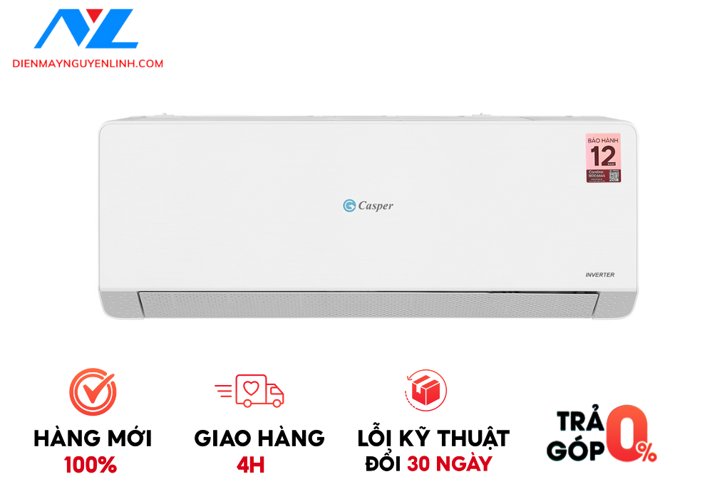 Máy lạnh Casper Inverter 1 HP QC-12IS36 - Model 2024