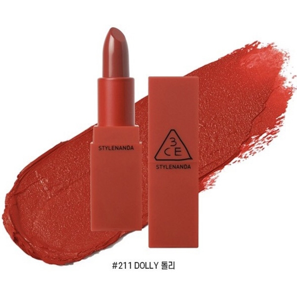 Son 3CE Đỏ Cam Red Recipe #211 Dolly